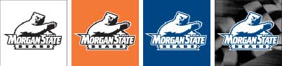 One color applications of the logo on different backgrounds.
