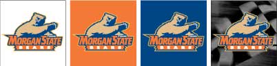 Four color applications of the logo on different backgrounds.