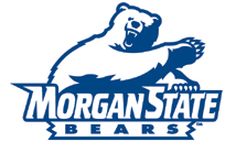 bear logo long in blue and white