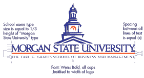 morgan state long logo with versioning information