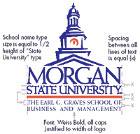 morgan state tall logo with versioning information