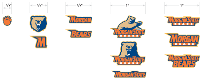 minimum sizing on university athletic logos